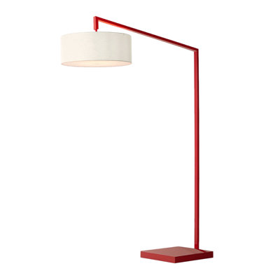 Stretch 75" Linen Floor Lamp