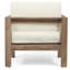 Chaise d'extérieur avec coussins Kesia