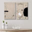 Reproduction d'art moderne minimaliste noir et brun clair Mid Mid Century-92285302-92285305-119463603