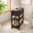 Wood Narrow Sided, Table Sofa Side Table with Drawers and Partition in 180 Flip Over Design-765032753