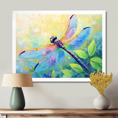 Iridescent Wings Of A Dragonfly III - impression murale libellule