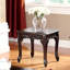 Table basse 3 pièces Pieds de cabriole de style traditionnel et table basse 1X Table de bout 2X