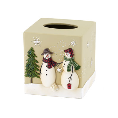 Couvre-boîte de papier hygiénique Snowmen Gathering