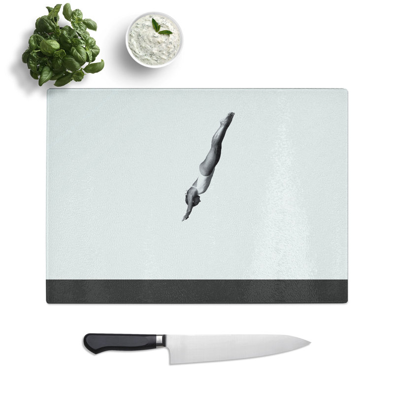 High Dive Chopping Board, 0.4cm H x 28.5cm W x 39cm L