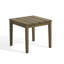 Table d'appoint d'extérieur moderne en bois de teck massif l 20,6 po-114983781