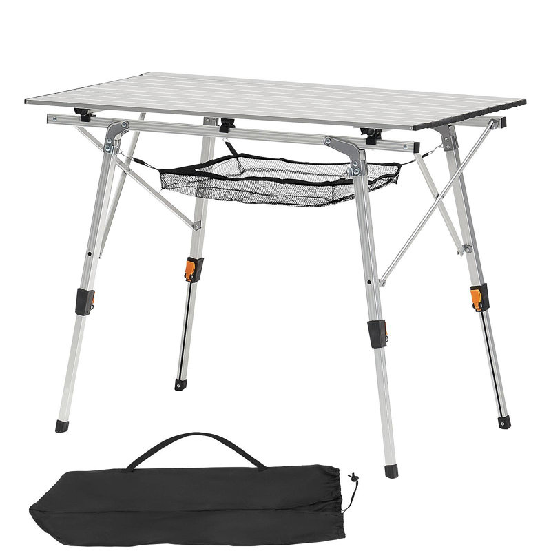 Couche de maille pliante en aluminium pour table de camping