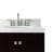 Ariel Cambridge 36 In. Right Offset Vanity With 2 In. Carrara Marble Countertop-105903775