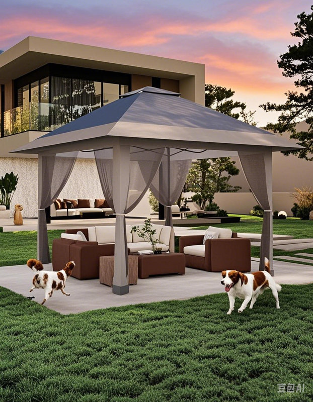 13 Ft. W x13 Ft. D Steel Soft-top Gazebo