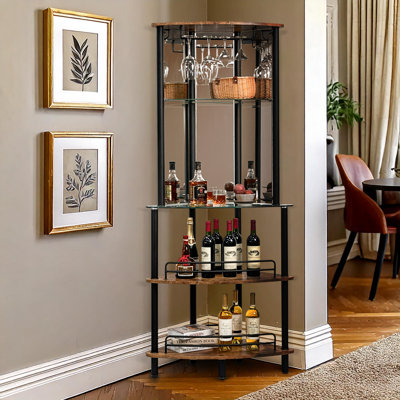 Bar avec rangement pour bouteilles de vin