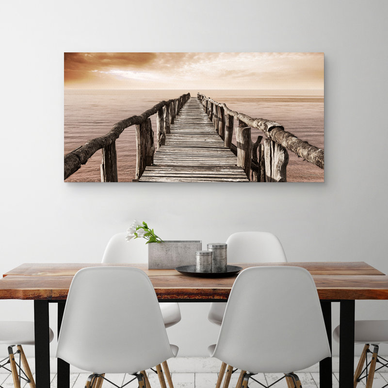 Wooden Pier - Impression sur toile tendue