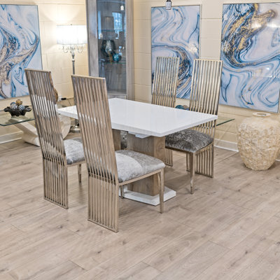 Spiker 4 - Person Butterfly Leaf Dining Set