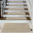 Geometric Bullnosed Non Slip Stair Treads Set With Landing Mat-1752053974