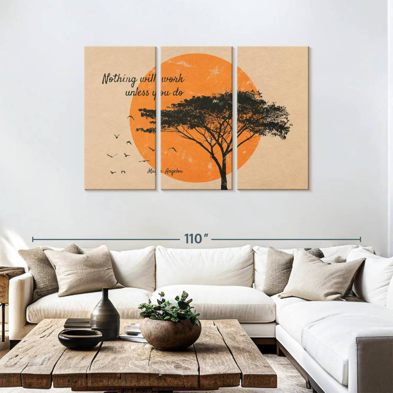 Tergel Nothing Will Work Quote, 48" H x 74" W
