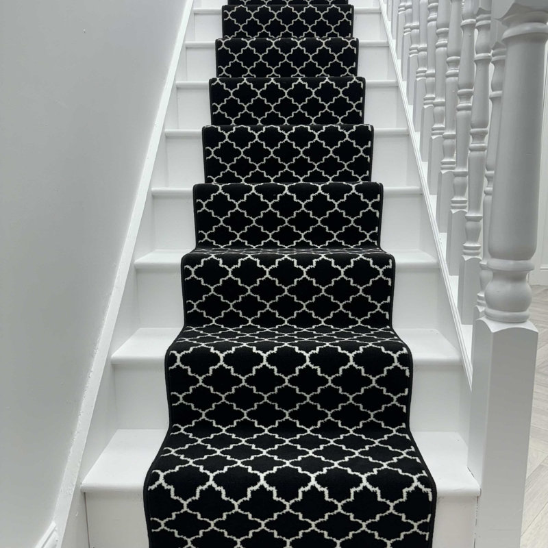 Stair Runner Geometric Area Rug, Runner 60 x 450 cm