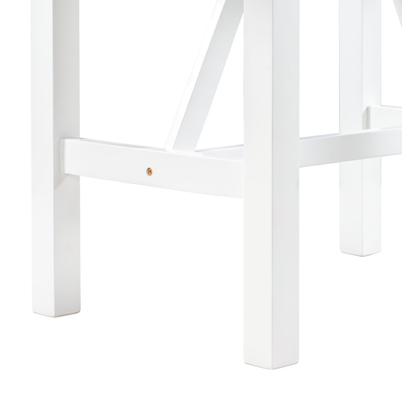 Ensemble de table de salle à manger 3 pièces à hauteur de comptoir avec 2 chaises rembourrées pour petit espace, salle à manger, cuisine, salon