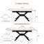 Table de salle à manger extensible Modern