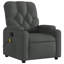 Fauteuil inclinable de massage à 6 points vidaXL pour le salon, dossier et repose-pieds réglables, porte-gobelet-128801039