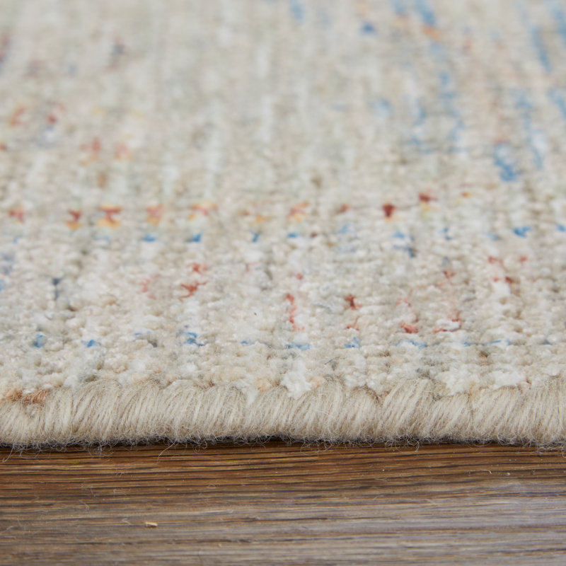 Ramey Transitional Floral & Botanical, Brown/Tan/Blue, Accent Rug, Rectangle 7'6" x 9'6"