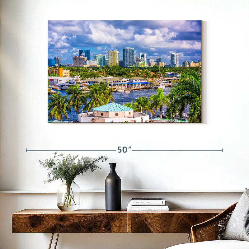 Skyline de Kavia Fort Lauderdale, H 26 po x l 39 po