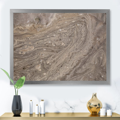 «Curved Lines In The Sand On The Beach», reproduction d'art nautique et côtier sur toile
