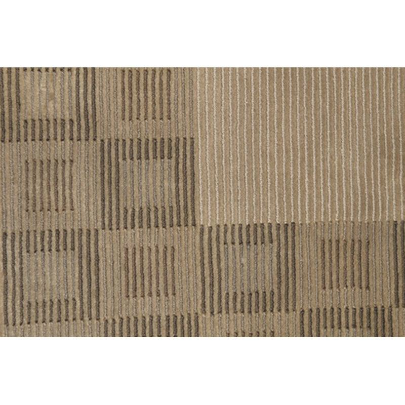 Tapis beige noué à la main de haute qualité