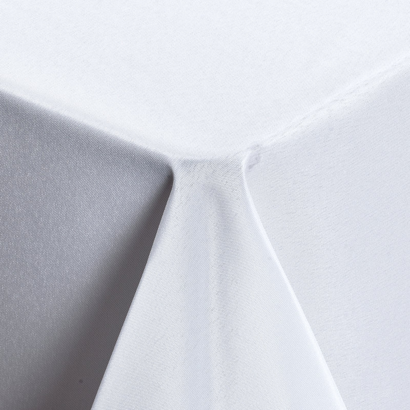 Nappe de couleur unie aliaksej, L 104 po x l 60 po, Blanc