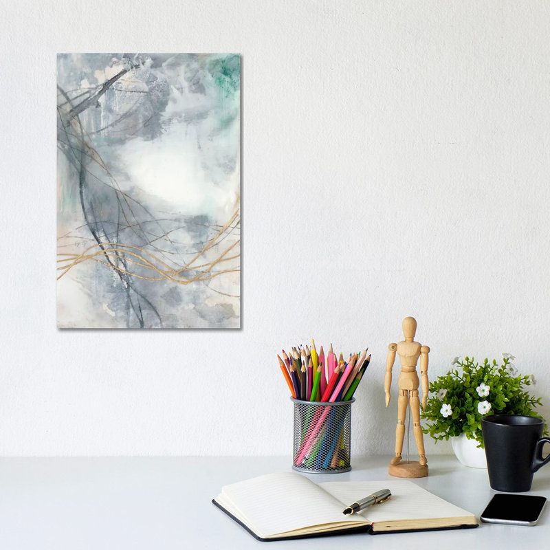 Undulating Oro II by Jennifer Goldberger - Wrapped Canvas Print, 30.48cm H x 20.32cm W
