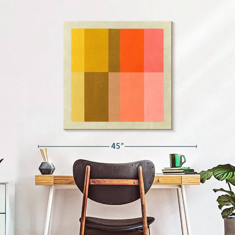Warm Stripe Bruce, 30" H x 30" W