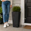 Valencia 10.5"x24"H Square Planter with Water Tray-105503932