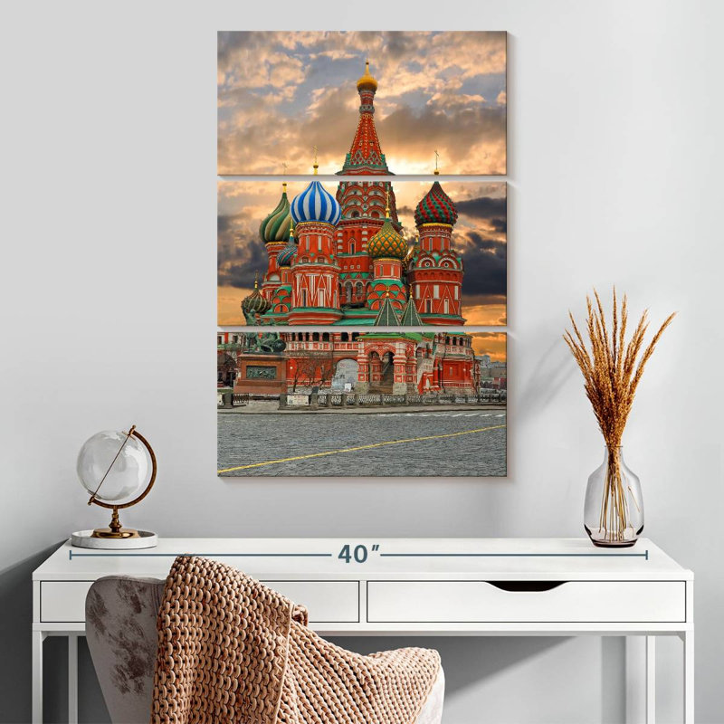 Masam, cathédrale Saint-Basile, Moscou, H 32 po x l 20 po