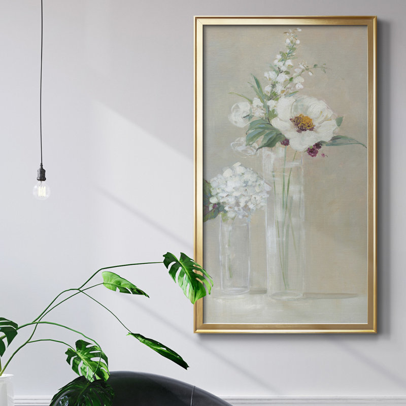 Select Blooms - Peinture sur toile encadrée, Cadre doré, H 10,5 po x l 18,5 po x P 1,5 po