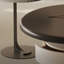 Black+Beige+White Sintered Stone+Manufactured Wood+Carbon Steel Round Coffee Table-130543472