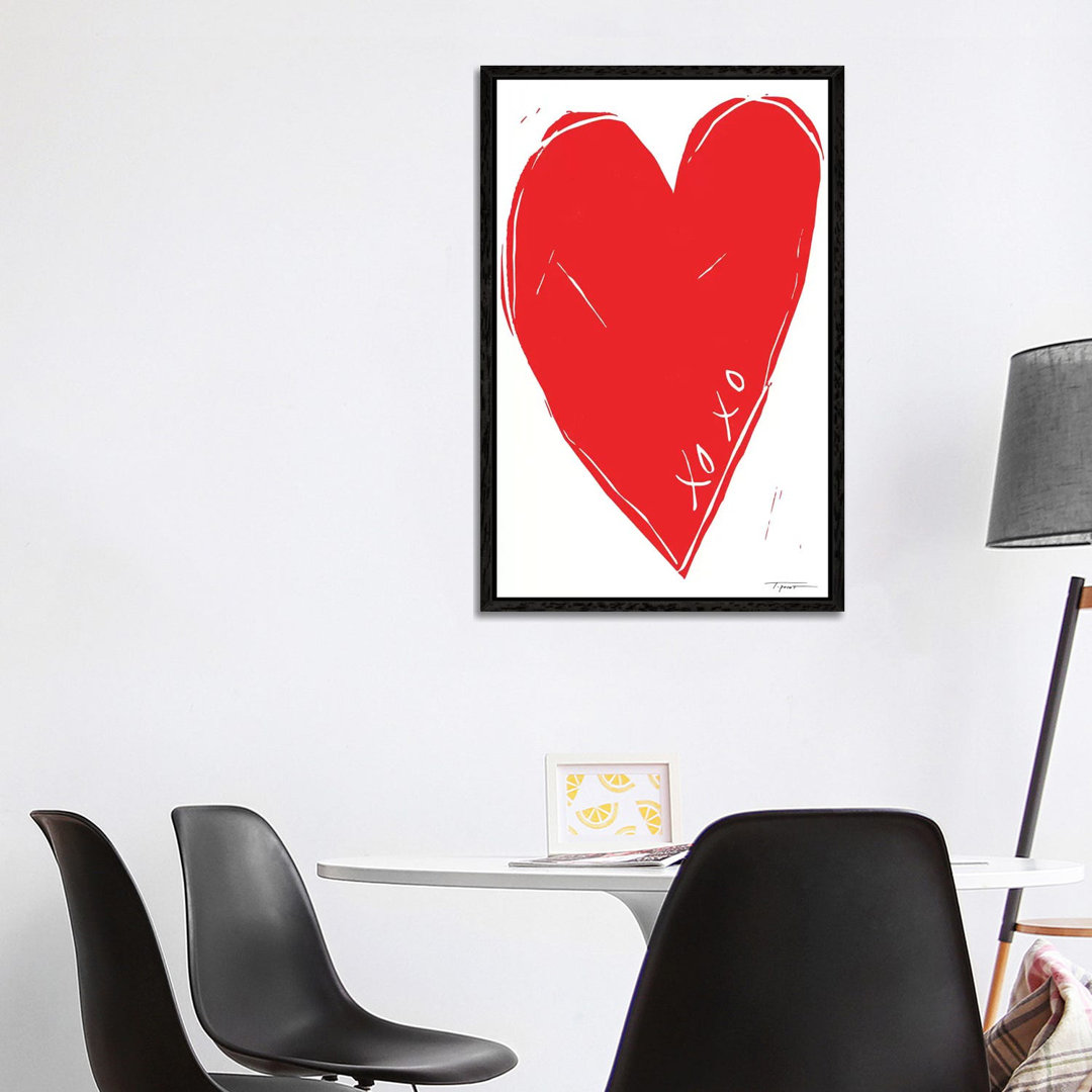 XOXO Heart von Statement Goods - Galerie-verpackte Leinwand Giclée auf Leinwand