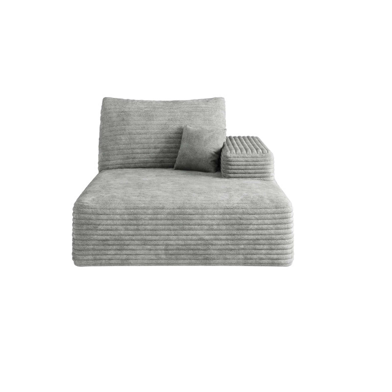 Chaise longue en velours côtelé seulement