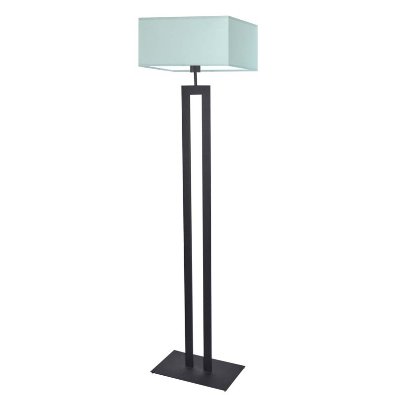 Arsh 161cm Traditional Floor Lamp, Mint, Black