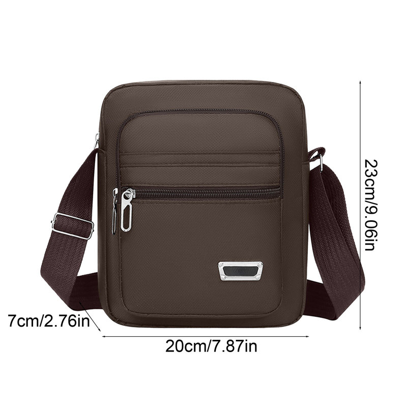 Sac à dos en tissu pour sac à bandoulière, Brun