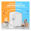 Mini réfrigérateur compact 4L / 6 canettes pour chambre à coucher, bureau, dortoir et refroidisseur portatif de voiture et réfrigérateur compact pour boissons, soins de la peau et aliments, marbre blanc