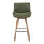 Tabouret de bar et de comptoir pivotant en similicuir Alli avec pieds en bois et repose-pieds en métal-1681409966-1681409967-1681409964