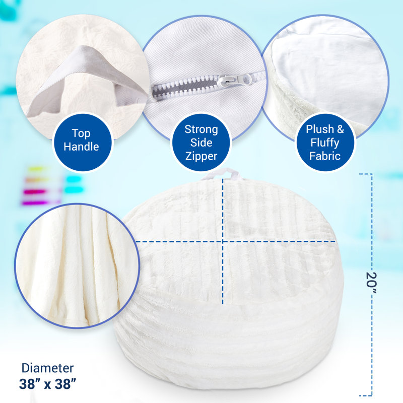 Cheer Bean Bag Cover, White