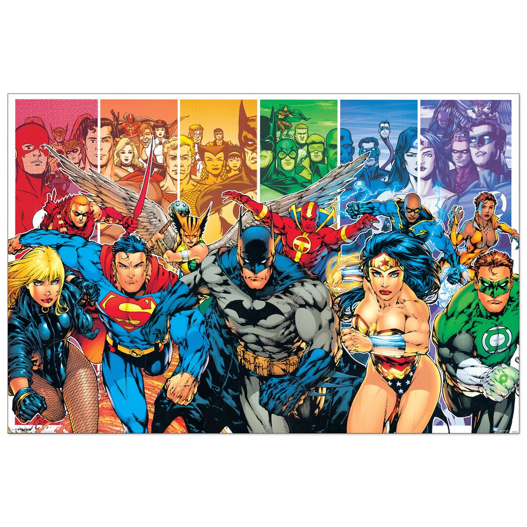 Leinwandbild Justice League America (Generations), Grafikdruck