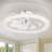 20" Led Ceiling Fans With Light Kit And Remote Control