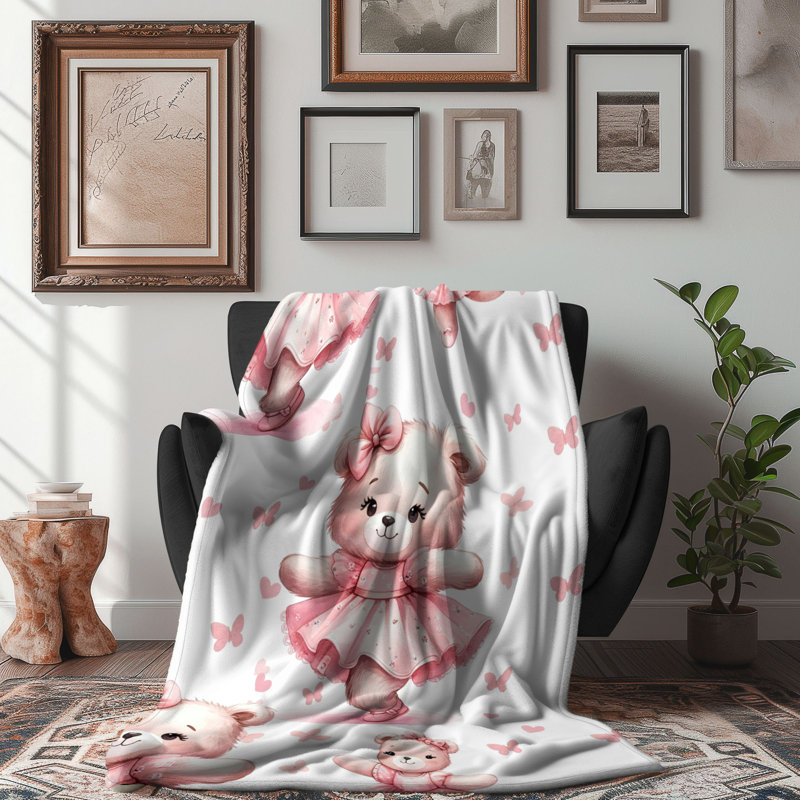 Cuddly Bear - 1 Piece Premium Blanket, 60" W x 80" L