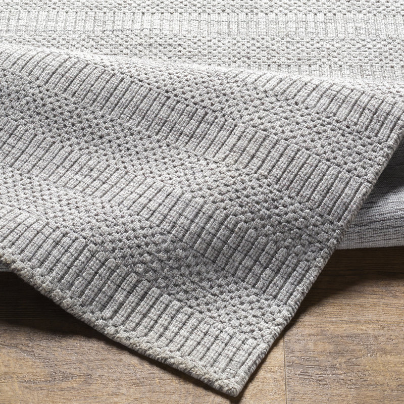 Area Rug in Gray, Rectangle 2' x 3'
