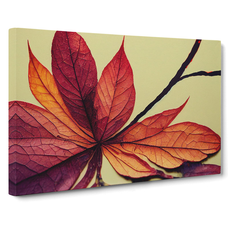 Autumn Leaf Vol.3 - Wrapped Canvas, 40cm H x 60cm W x 3cm D