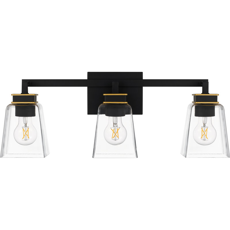 Adakras 4-Light Matte Black Bath Light, 3