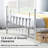 Kempst 3 Piece Bedroom Set, Queen Size White Metal Bed Frame with Nightstands Set of 2, Farmhouse Spindle Platform Bed and White Bedside Table with Open Shelf Storage, Small Room Bedroom Furniture Set of 3, No Box Spring Needed-2116763186