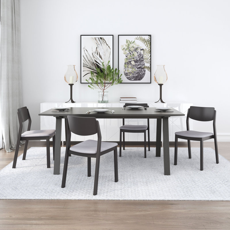 Desdamona Dining Chair, Gray, Black