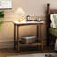 Table d'appoint de qualité avec rangement pour patio de chambre à coucher