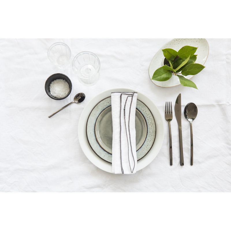 MEPRA Due 6-Piece Coffee Spoon Set, Black Gold