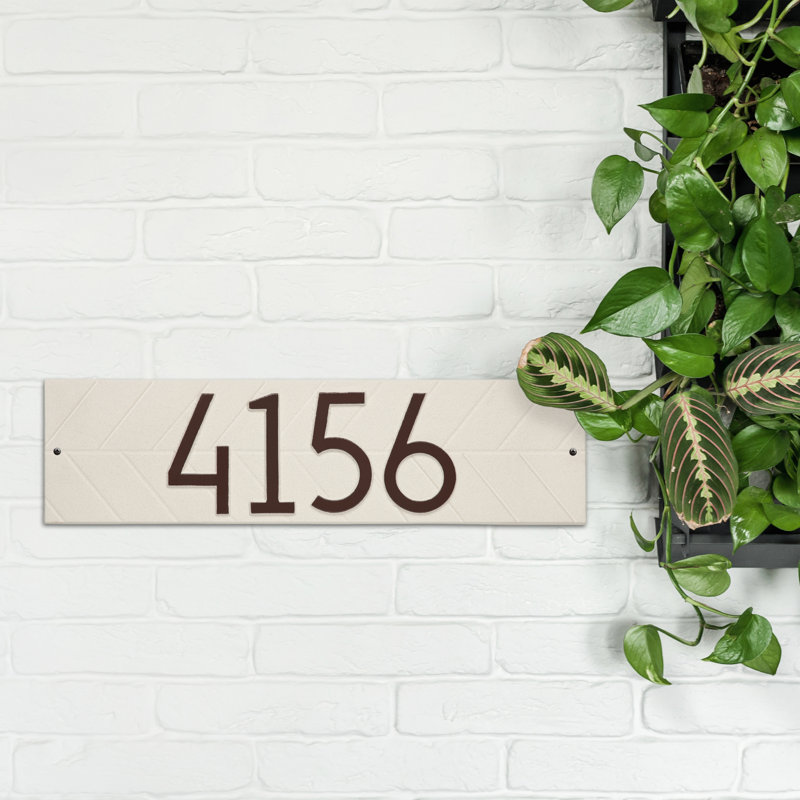 Mid-century Modern Herringbone Wall Plaque, Coastal Clay, Yes